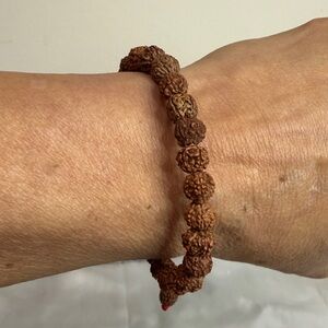 Tibetan Handmade Mala Rudraksha Bracelet for Meditation 8mm